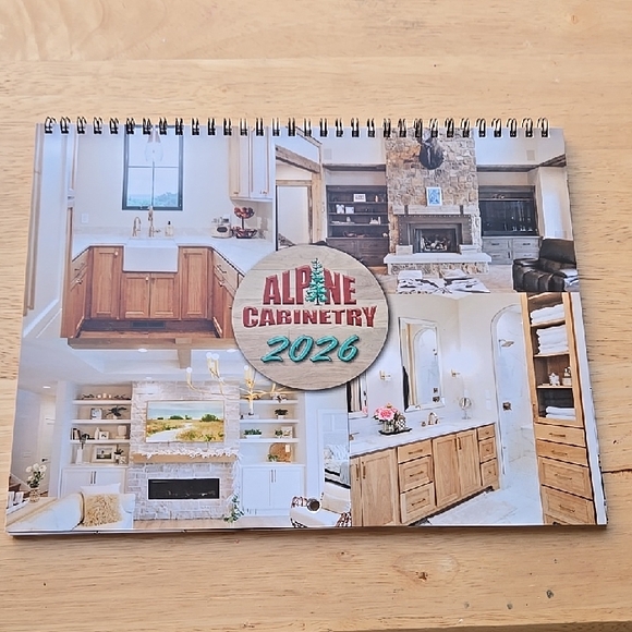 None Other - 2026 Home Kitchen Design Calendar Unisex Wall Desk Holiday